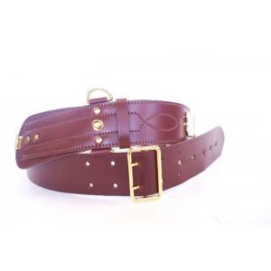 Sam Browne Belt: Brown with Gold Plated Fittings